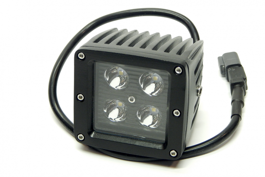 Southern Truck Lifts 3.0 X 3.0 Inch 16W Square LED Light Spot 1,440 Lumens Each Black Series