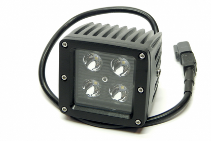 3.0 X 3.0 Inch 16W Cube LED Light Flood 1,440 Lumens Each Black Series Southern Truck Lifts