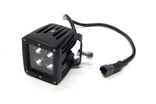 3.0 X 3.0 Inch 16W Cube LED Light Flood 1,440 Lumens Each Black Series Southern Truck Lifts