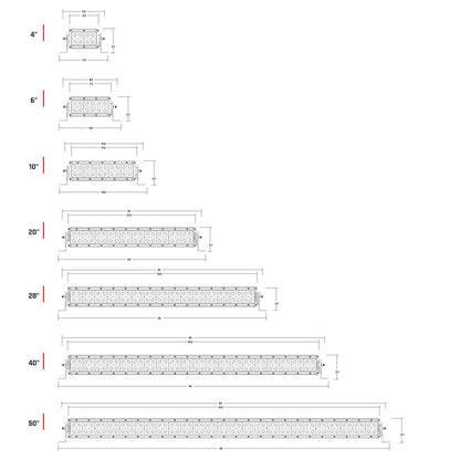 RIGID Industries 10 Inch Spot/Flood Combo Light White Housing E-Series Pro