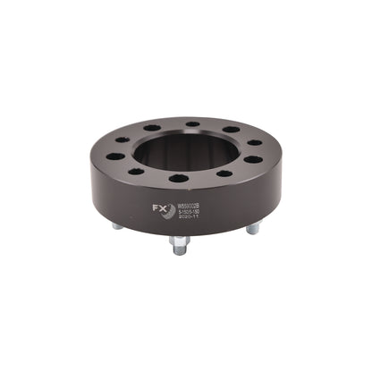 TrailFX Wheel Spacers 5x150mm/5x5.90 In Bolt Pattern 2 In Thick 110mm Hub Black Alum Set Of 2