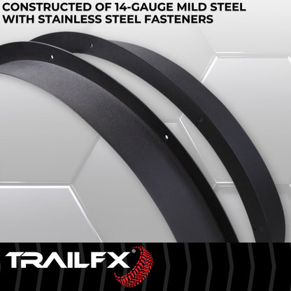 TrailFX Front Flat Fender Flares For 2021-2025 Bronco