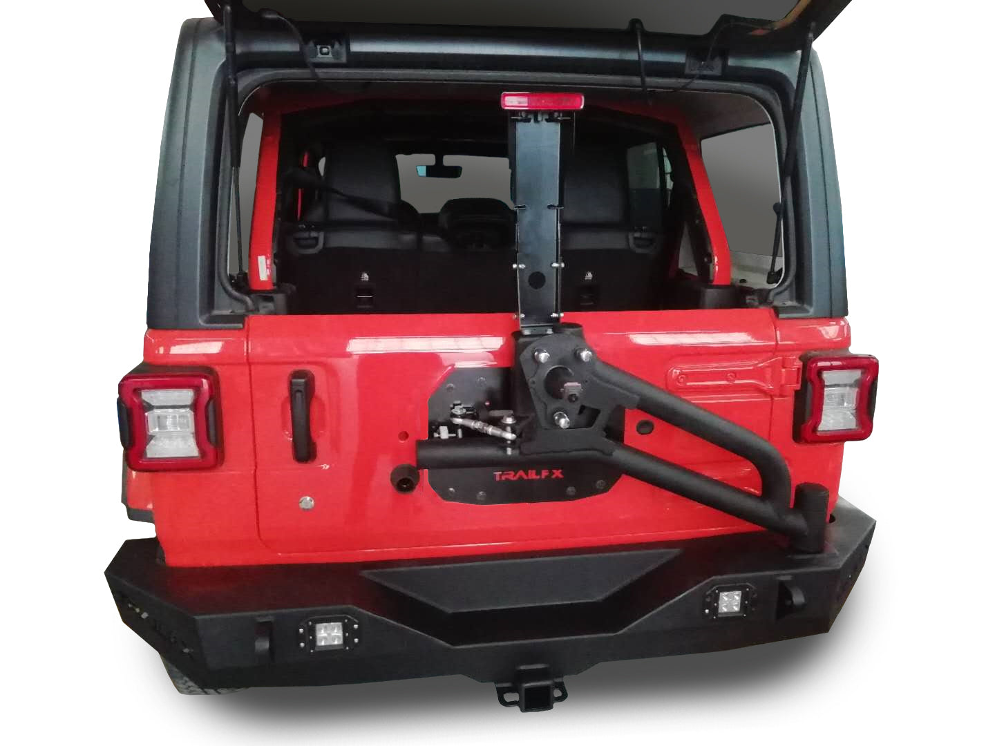 TrailFX Rear Bumper with Spare Tire Carrier For Jeep Wrangler JL
