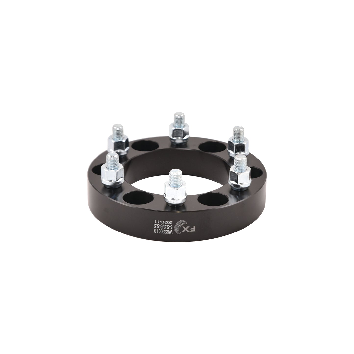 TrailFX Wheel Spacers 6x139.7mm/6x5.50 In Bolt Pattern 1.25 In Thick 108mm Hub Black Alum Set Of 2