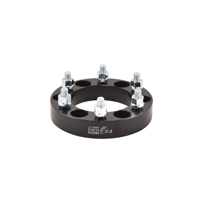 TrailFX Wheel Spacers 6x139.7mm/6x5.50 In Bolt Pattern 1.25 In Thick 108mm Hub Black Alum Set Of 2