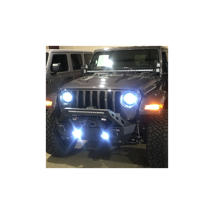 Quake LED 7in Headlights & LED Fog Lights     JK/LJ/TJ/CJ