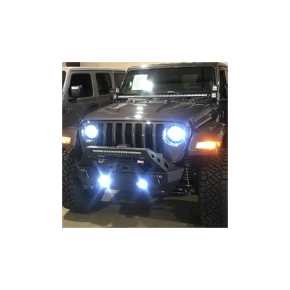 Quake LED 7in Headlights & LED Fog Lights     JK/LJ/TJ/CJ