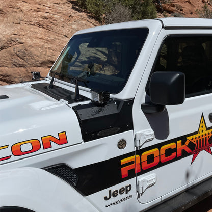 Rock Slide Engineering Jeep JL/JT Larger Cowl LED Light Pod Bracket