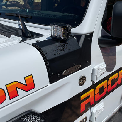 Rock Slide Engineering Jeep JL/JT Larger Cowl LED Light Pod Bracket