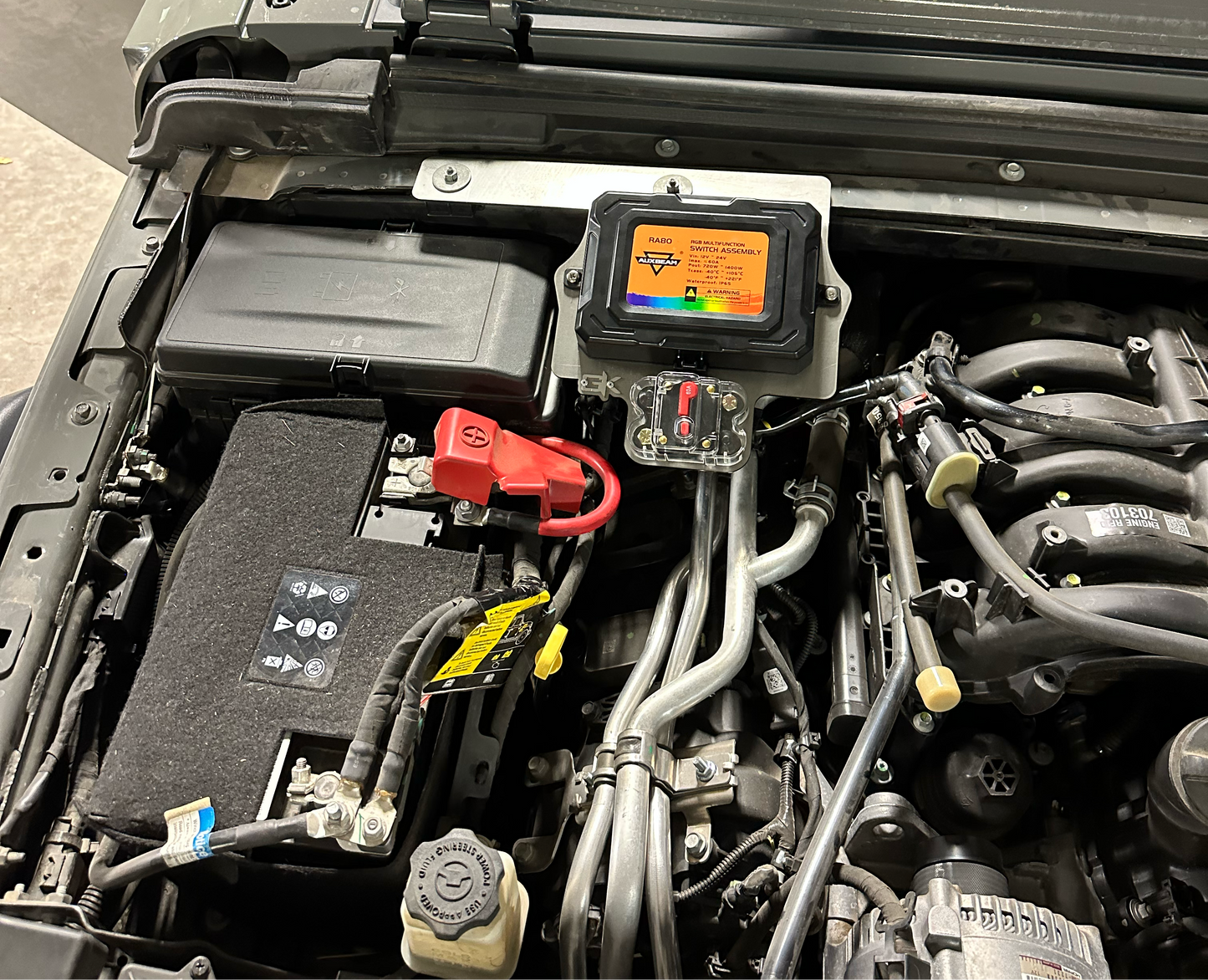 GateKeeper Off-Road 2018-2024 Jeep JL JT Auxbeam Control Box Mount for Wrangler Gladiator