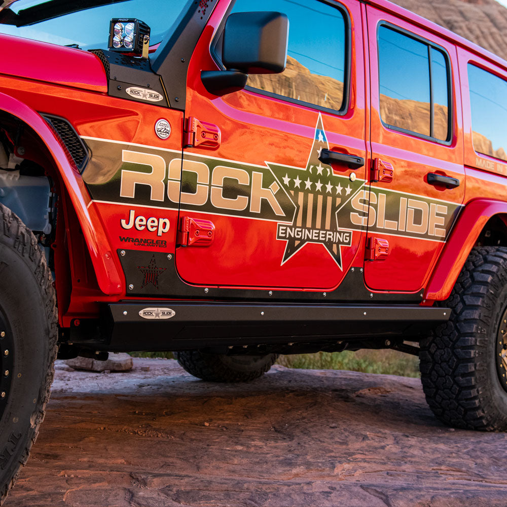 Rock Slide Engineering Jeep JL 4 Door Step Slider Rocker Guards