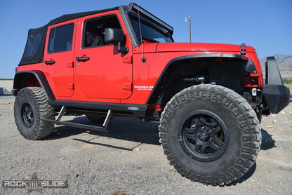 Rock Slide Engineering Step Slider Skid Plate Kit for 2007-18 Jeep JK 4 Door