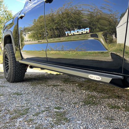 Rock Slide Engineering Tundra Rock Sliders For 22-24 Toyota Tundra Black Powdercoat Steel