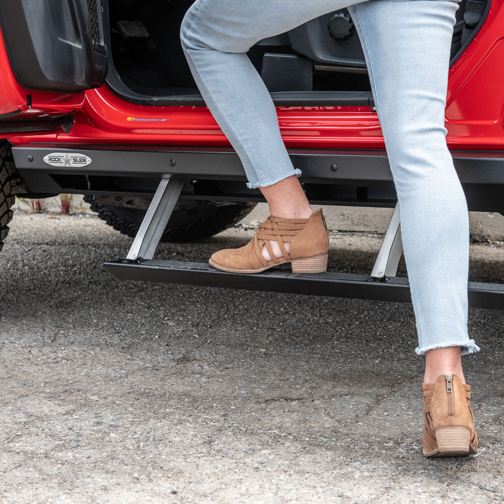 Rock Slide Engineering Bronco Side Step Sliders For 21-Pres Bronco 2 Door Models Set