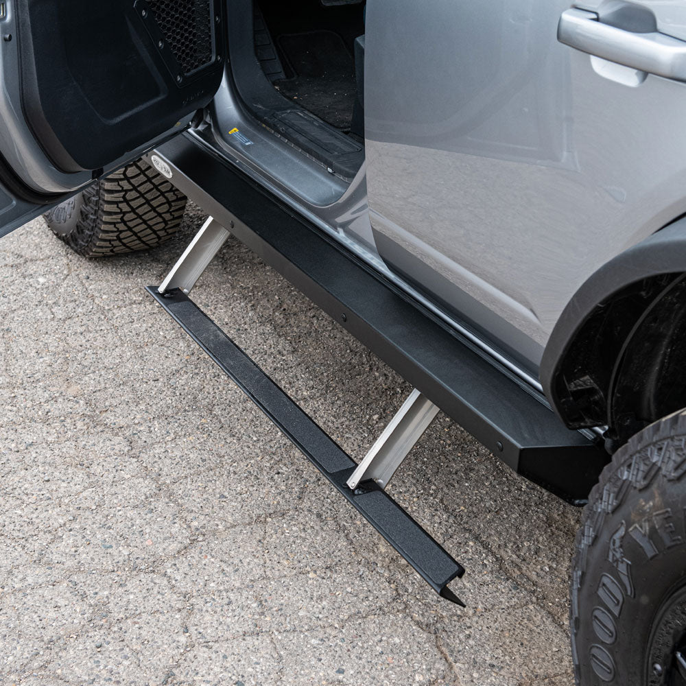 Rock Slide Engineering Bronco Side Step Sliders Bronco 4 Door Models Set (2021-Present)