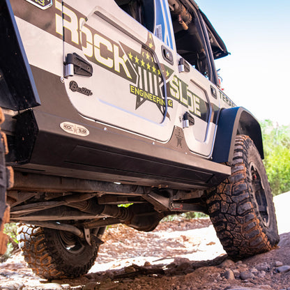 Rock Slide Engineering Jeep JK Side Step Slider Set For 07-18 Wrangler JK 4 Door Models Set