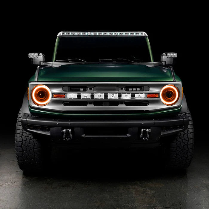 Oracle Lighting Oculus™ Bi-LED Projector Headlights – Ford Bronco (2021–Present) – Amber Halo