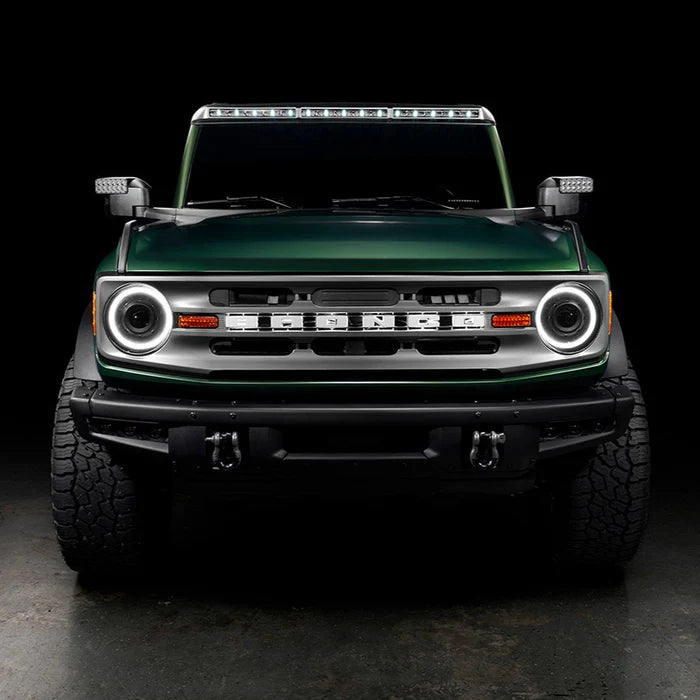 Oracle Lighting Oculus™ Bi-LED Projector Headlights – Ford Bronco (2021–Present) – White Halo