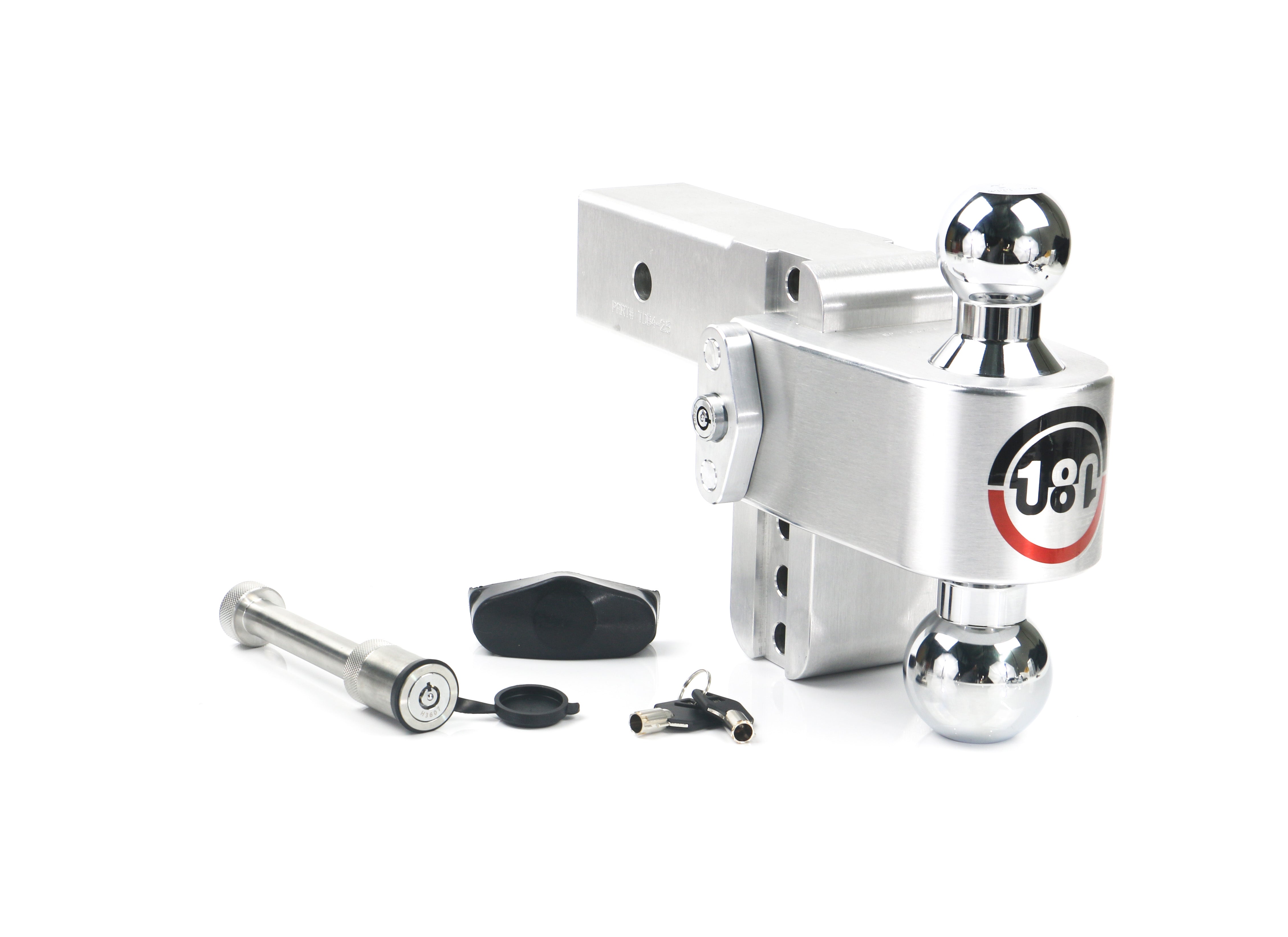 Weigh Safe 180 Hitch - Drop Hitch w/Chrome Combo Ball - 4