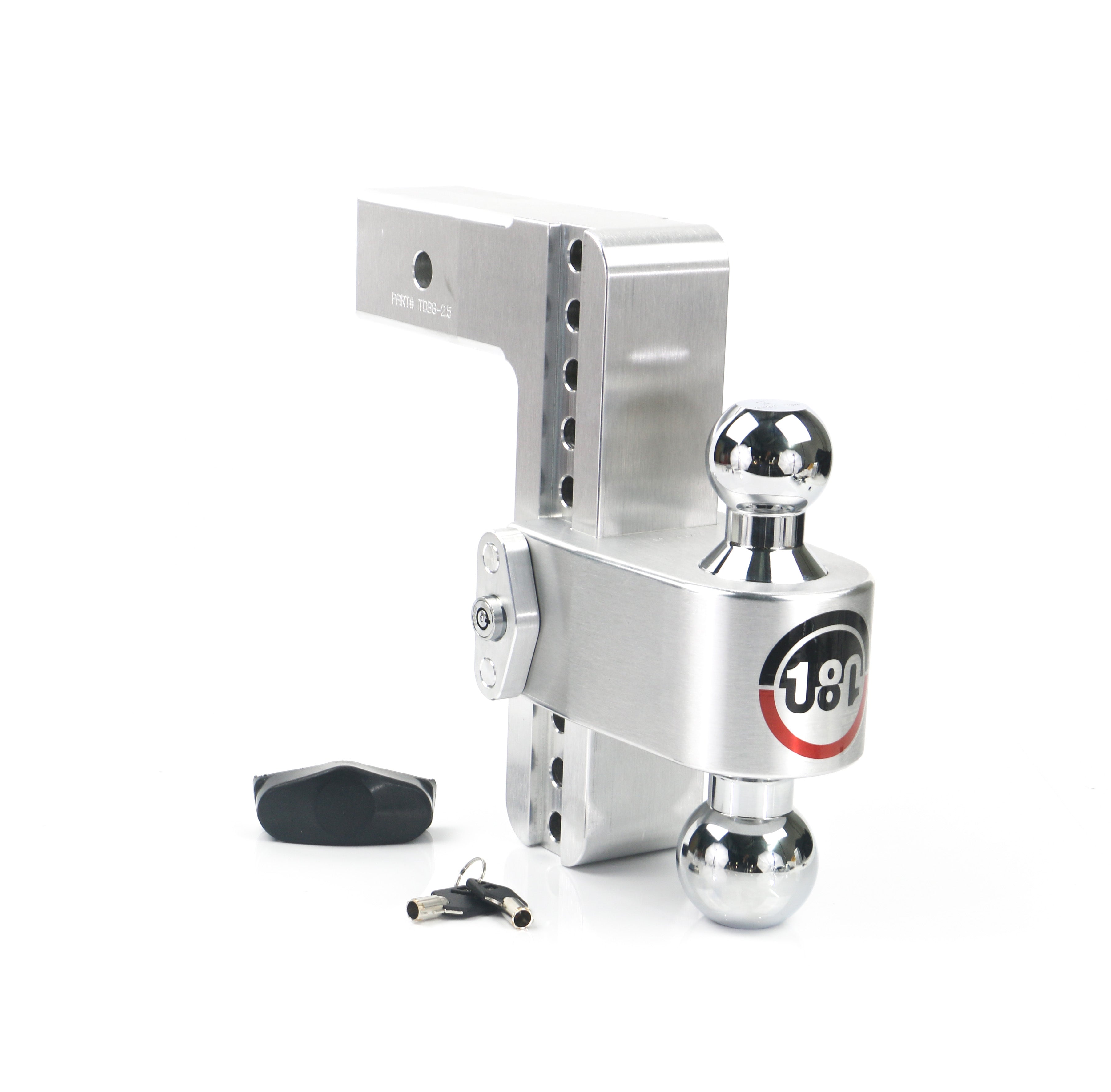 Weigh Safe 180 Hitch - Drop Hitch w/Chrome Combo Ball - 8
