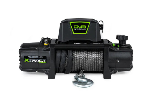 DV8 Offroad Xtract Winch – 12,000 lb (Synthetic Rope & Wireless Remote)