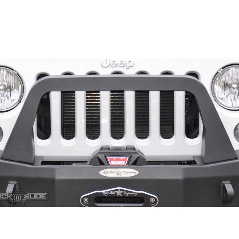 Rock Slide Engineering Jeep Bull Bar For Rigid Series Front Bumper Only Black Powdercoat