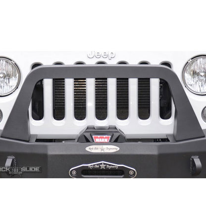 Rock Slide Engineering Jeep Bull Bar For Rigid Series Front Bumper Only Black Powdercoat