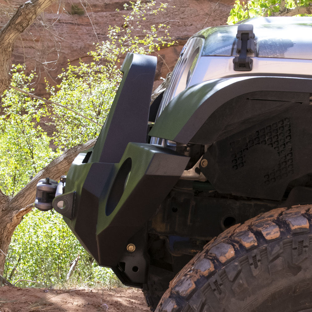 Rock Slide Engineering Jeep Bull Bar For Rigid Series Front Bumper Only Black Powdercoat