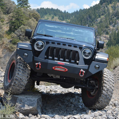 Rock Slide Engineering Jeep JL/JT Full Front Bumper For 18-Pres Wrangler JL/Gladiator Rigid Series Complete With Winch Plate