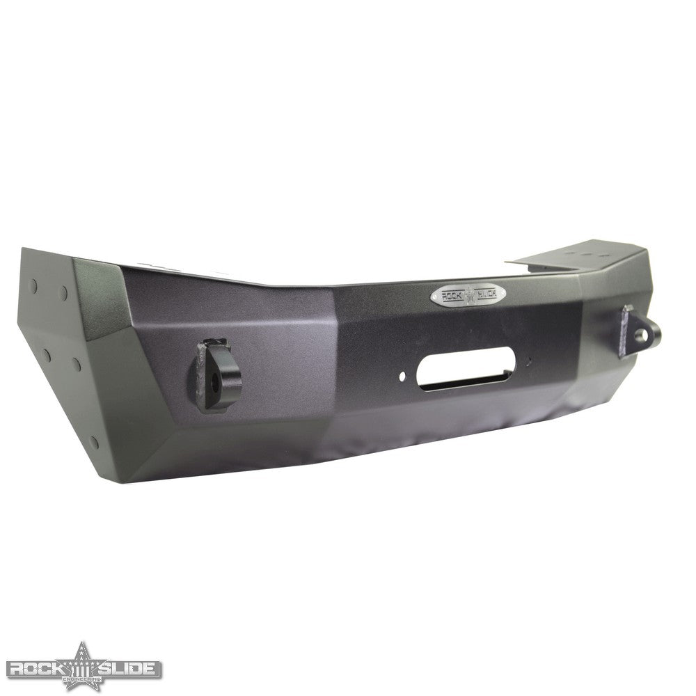 Rock Slide Engineering Jeep JK Shorty Front Bumper For 07-18 Wrangler JK With Winch Plate No Bull Bar Rigid Series
