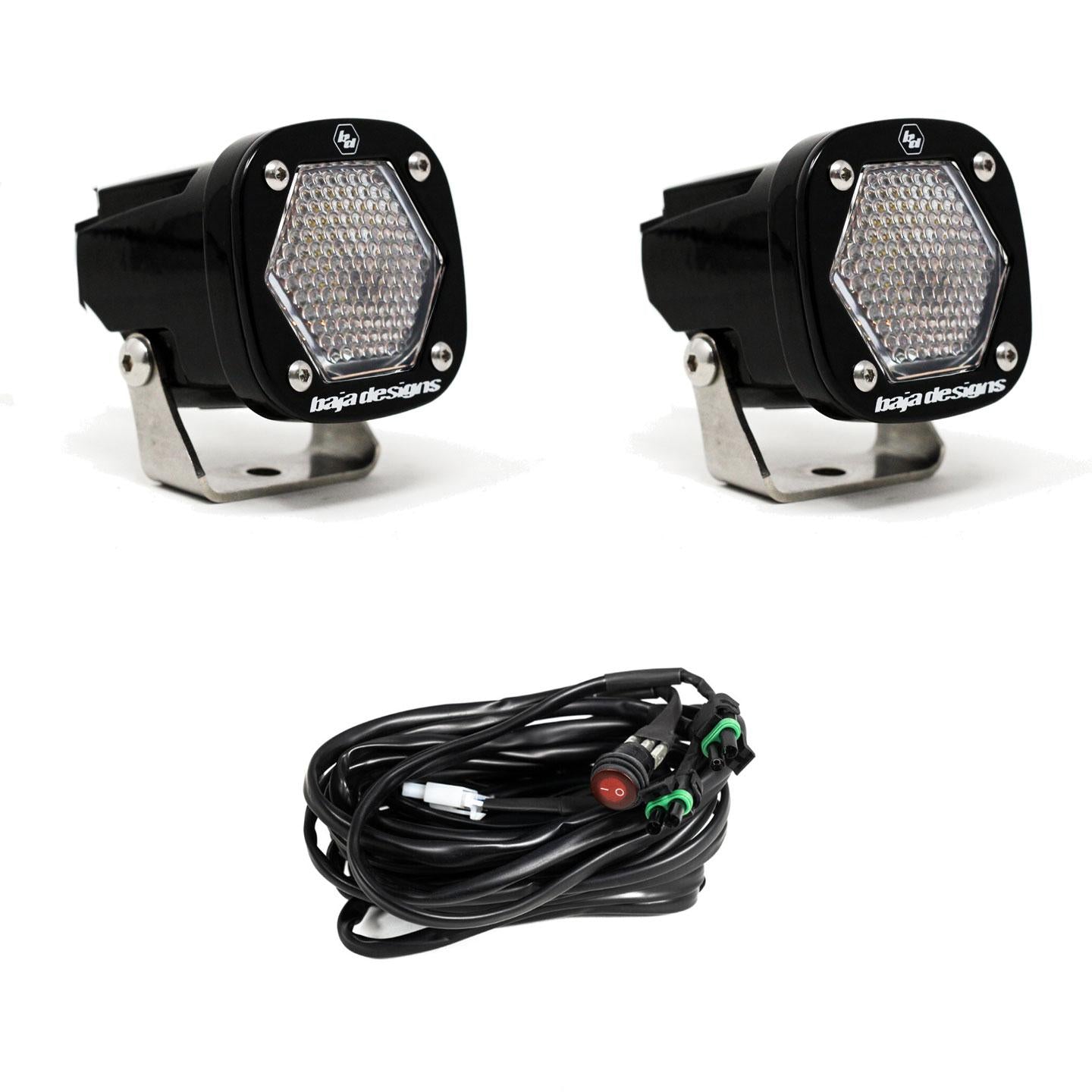 Baja Designs S1 Black LED Auxiliary Light Pod Pair