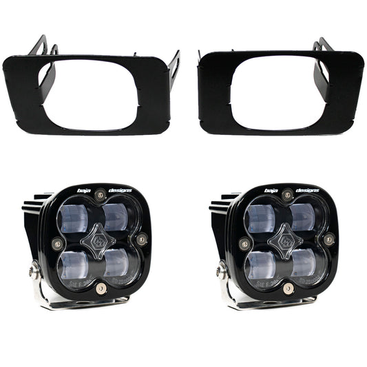 Baja Designs Clear Ford Squadron SAE Fog Pocket Light Kit - Ford 2015-20 F-150; 2017-22 F-250/350 Super Duty