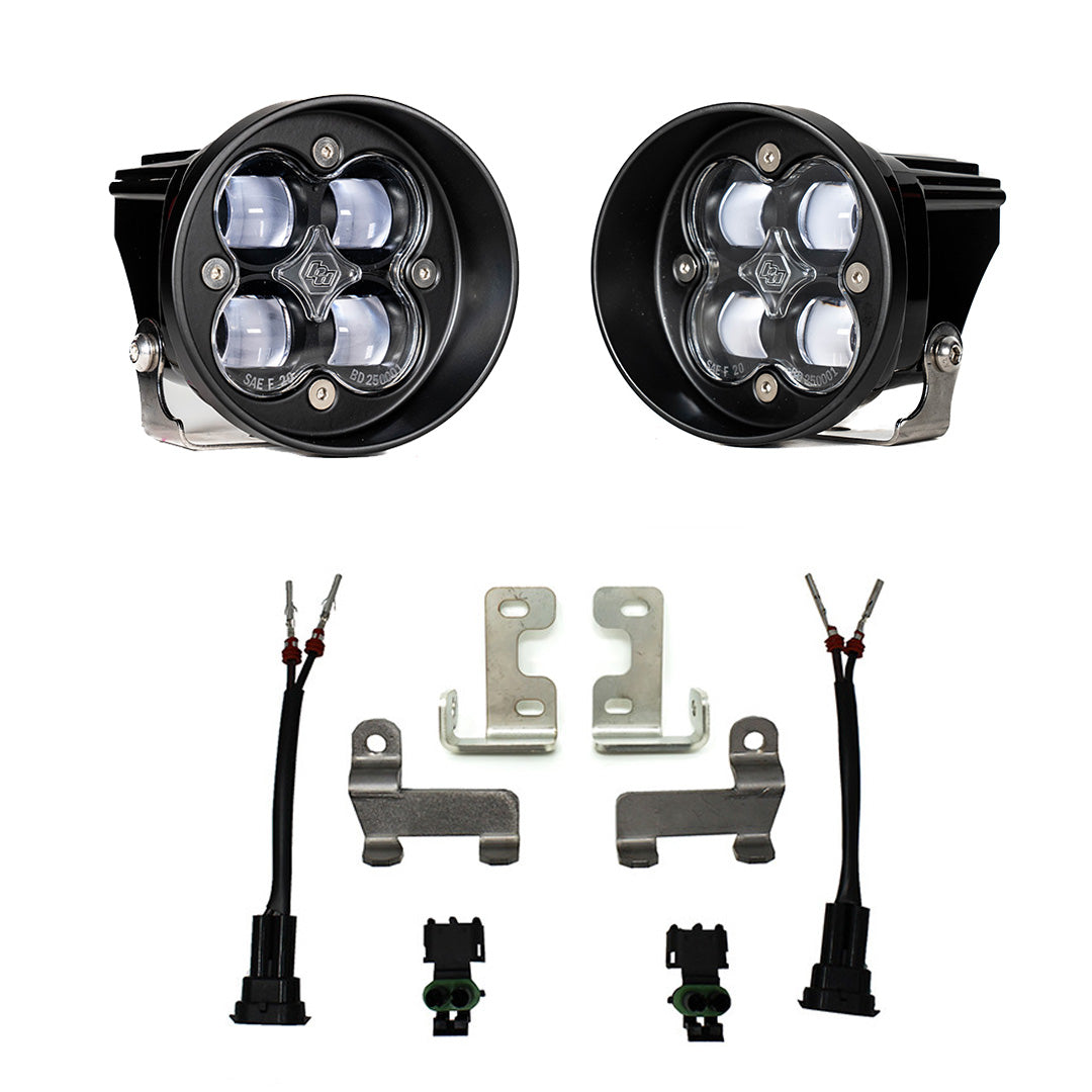 Baja Designs Clear Toyota Squadron-R SAE Fog Pocket Light Kit - Toyota 2010-24 4Runner; 2012-23 Tacoma; 2014-21 Tundra