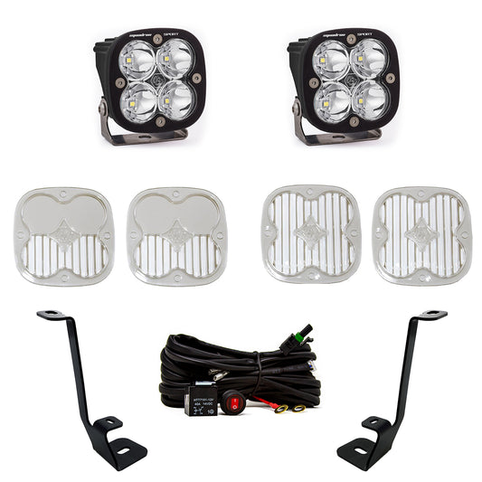 Baja Designs Clear Ford Squadron Sport A-Pillar Light Kit - Ford 2021-22 F-150