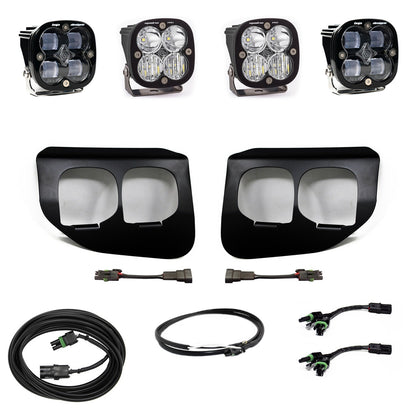 Baja Designs Clear Ford Squadron SAE/Pro Fog Pocket Light Kit - Ford 2020-22 F-250/350 Super Duty