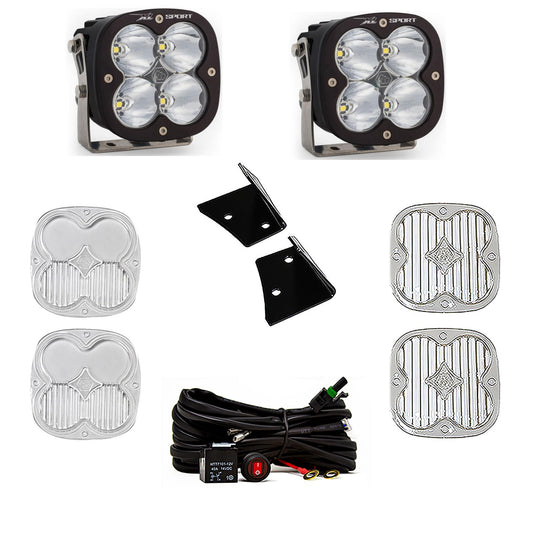 Baja Designs Clear Jeep JK XL Sport A-Pillar Light Kit - Jeep 2007-18 Wrangler JK