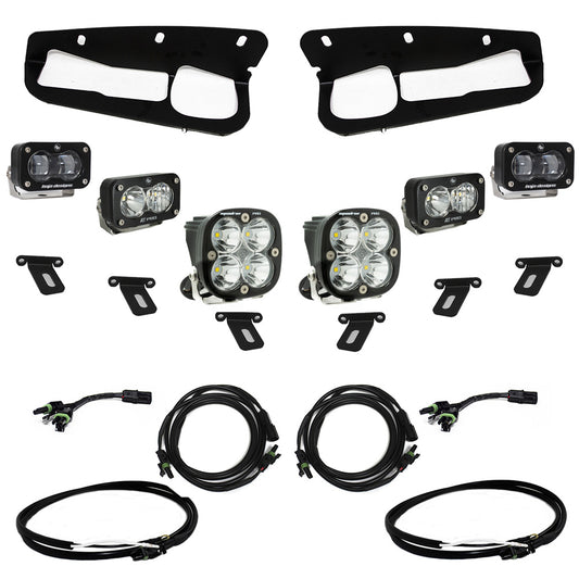Baja Designs Ford Bronco S2 SAE “Pro” Fog Pocket Light Kit - Ford 2021-On Bronco; Steel Bumper