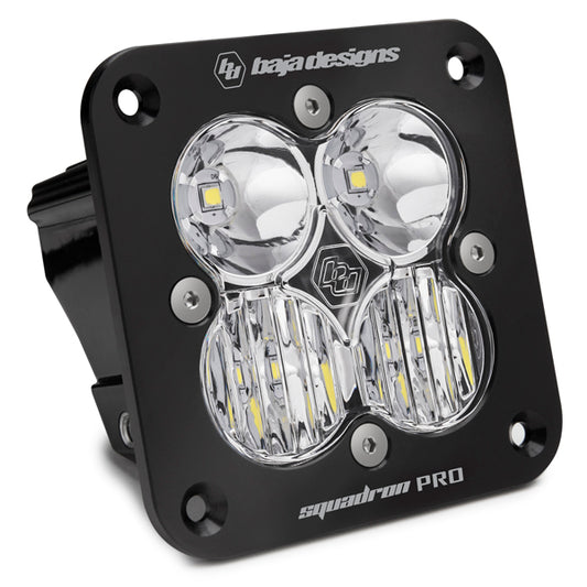 Baja Designs Clear Squadron Pro Black Flush Mount LED Auxiliary Light Pod