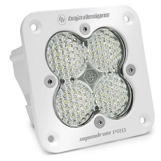 Baja Designs Clear Squadron Pro White Flush Mount LED Auxiliary Light Pod