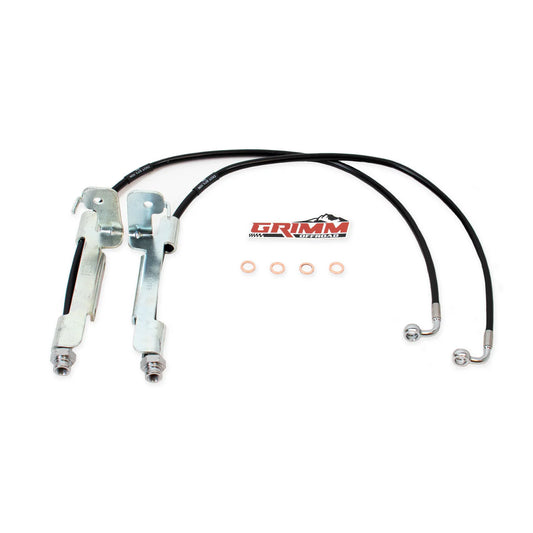 Grimm Offroad Jeep JL Rear Brake Line Kit Black