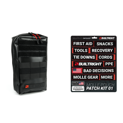 BuiltRight Industries MOLLE Pouch - Black | Small (6"x10")