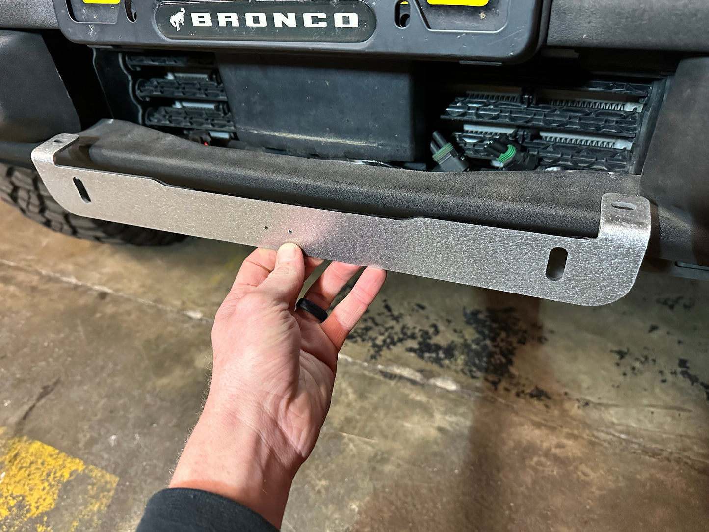 GateKeeper Off-Road 2021+ Ford Bronco Stock Plastic Bumper Dual Light Mount