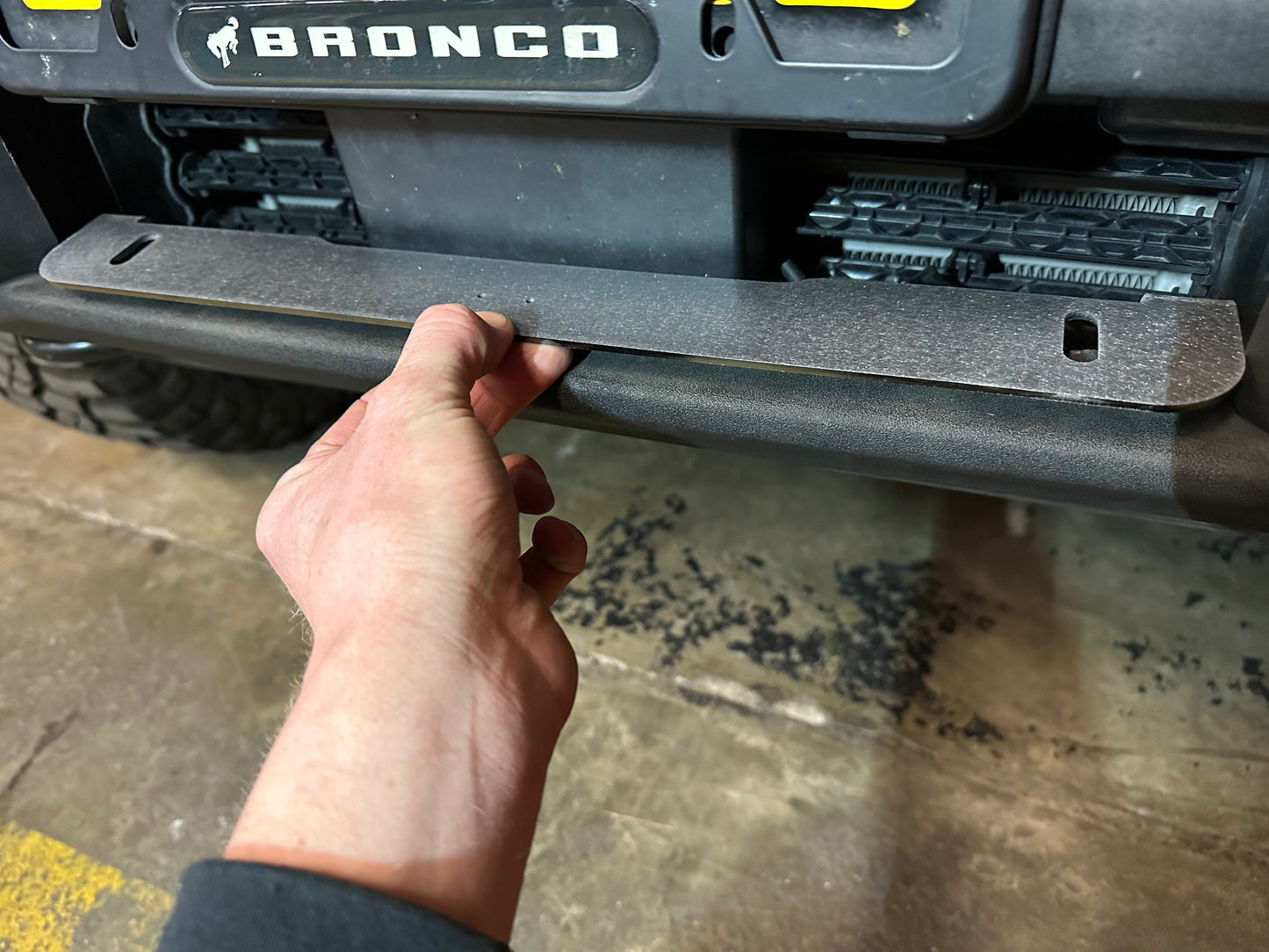 GateKeeper Off-Road 2021+ Ford Bronco Stock Plastic Bumper Dual Light Mount