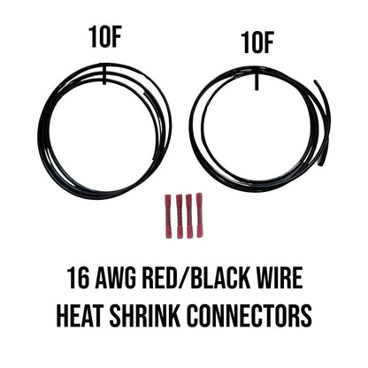 GateKeeper Off-Road 16 AWG "2 Lead" Wire Extension Kit (Red/Black)