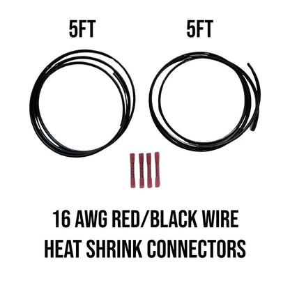 GateKeeper Off-Road 16 AWG "2 Lead" Wire Extension Kit (Red/Black)