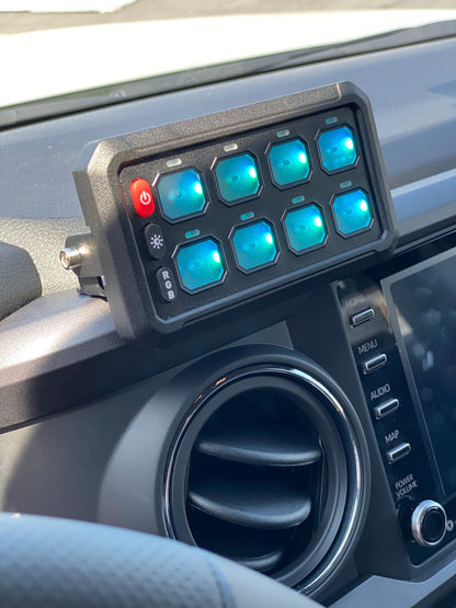 GG Lighting 8-Gang Switch Panel Kit w/ RGB & Bluetooth App Control
