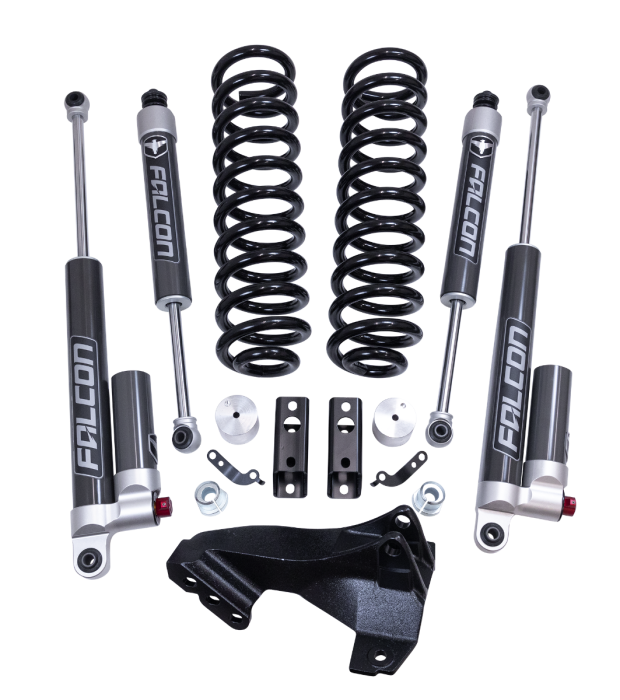 Readylift 2.5" Coil Spring Front Lift Kit W/Falcon 2.1 Monotube Fronts And Tow Haul Rear Shocks - Ford Super Duty Diesel 4WD (2020-Present)