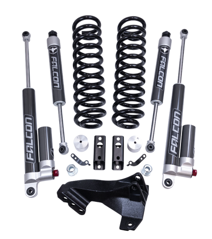 Readylift 2.5" Coil Spring Front Lift Kit W/Falcon 2.1 Monotube Fronts And Tow Haul Rear Shocks - Ford Super Duty Diesel 4WD (2020-Present)