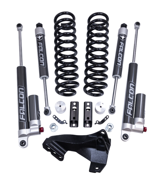 Readylift 2.5" Coil Spring Front Lift Kit W/Falcon 2.1 Monotube Fronts And Tow Haul Rear Shocks - Ford Super Duty Diesel 4WD 2020-Present