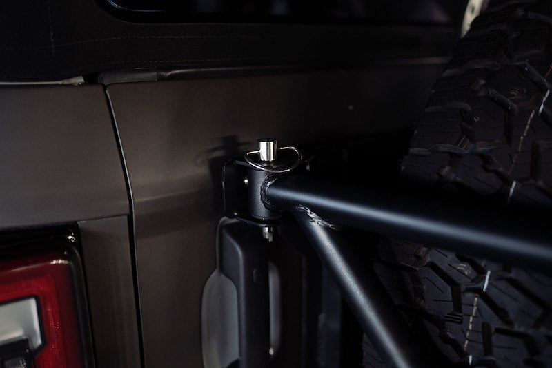 DV8 Offroad Bronco | Spare Tire Guard & Accessory Mount (2021-2025)